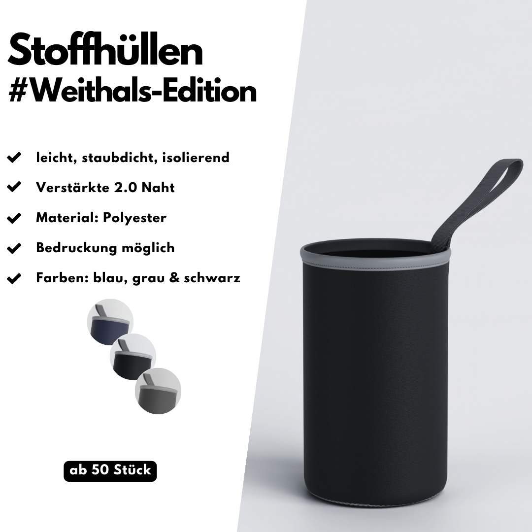 Stoffhüllen Weithals