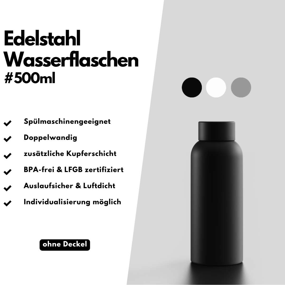 Edelstahl Wasserflaschen #500ml