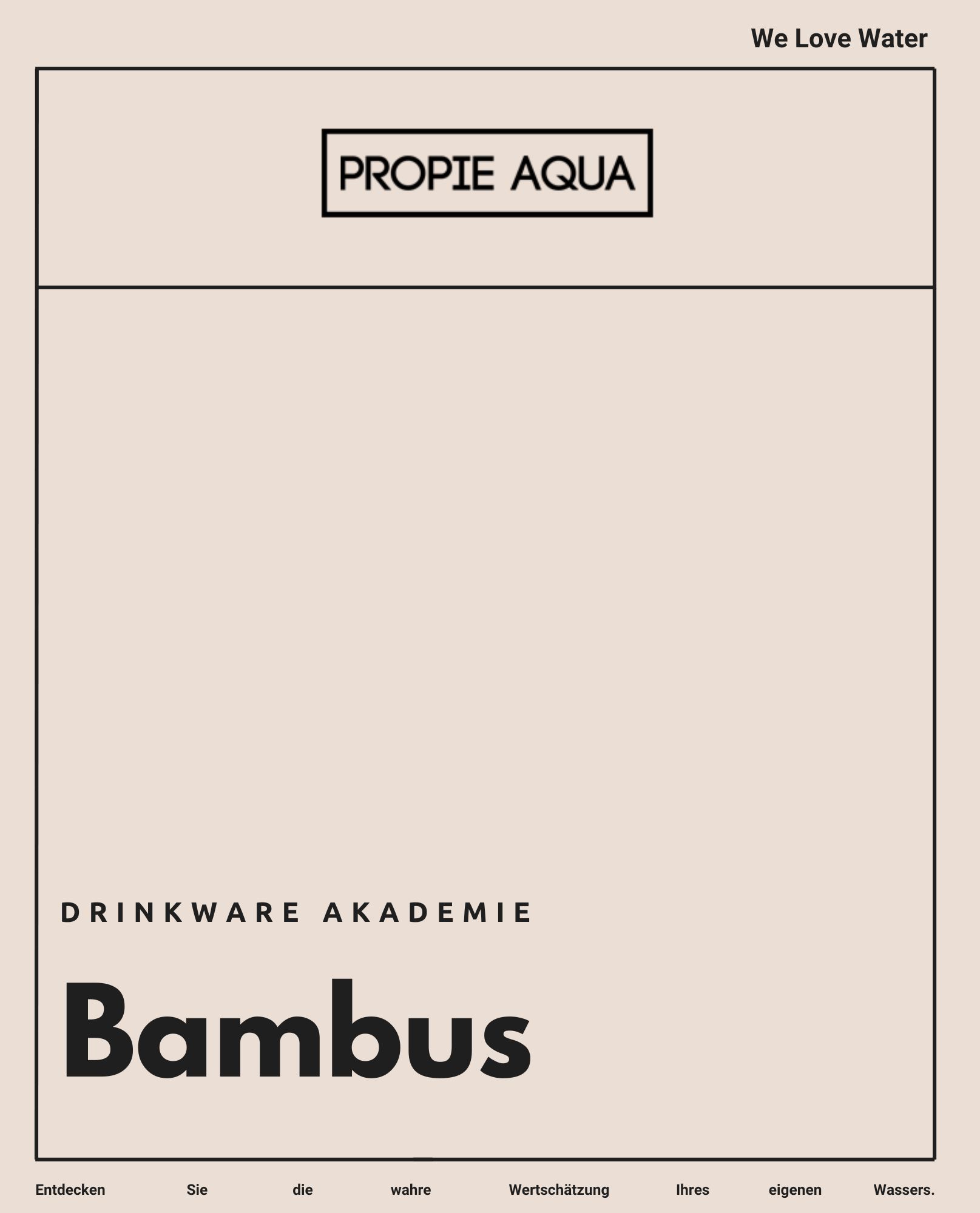 Drinkware Bambus