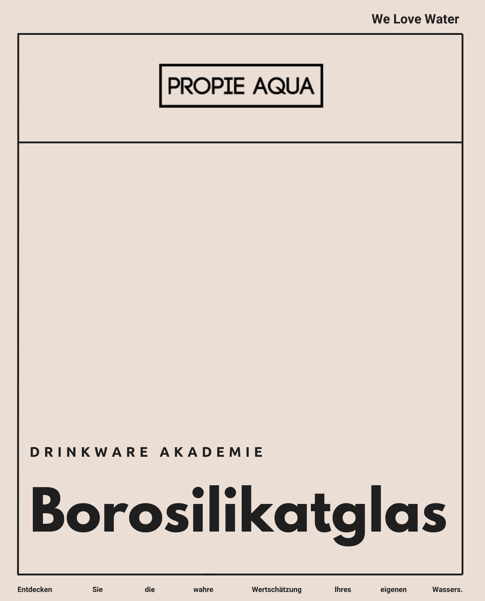 Drinkware Borosilikatglas